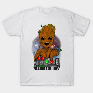 Baby Tree Don't push the button T-Shirt
